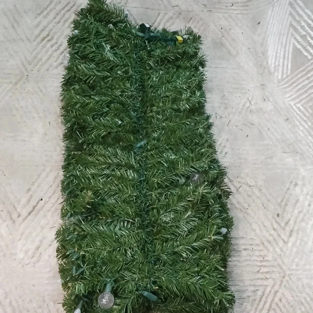 NWT MACY'S PRE-LIT OLYMPIA Christmas Evergreen GARLAND 264 LED LIGHTS